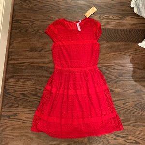 NWT Francescas lace red dress size XS